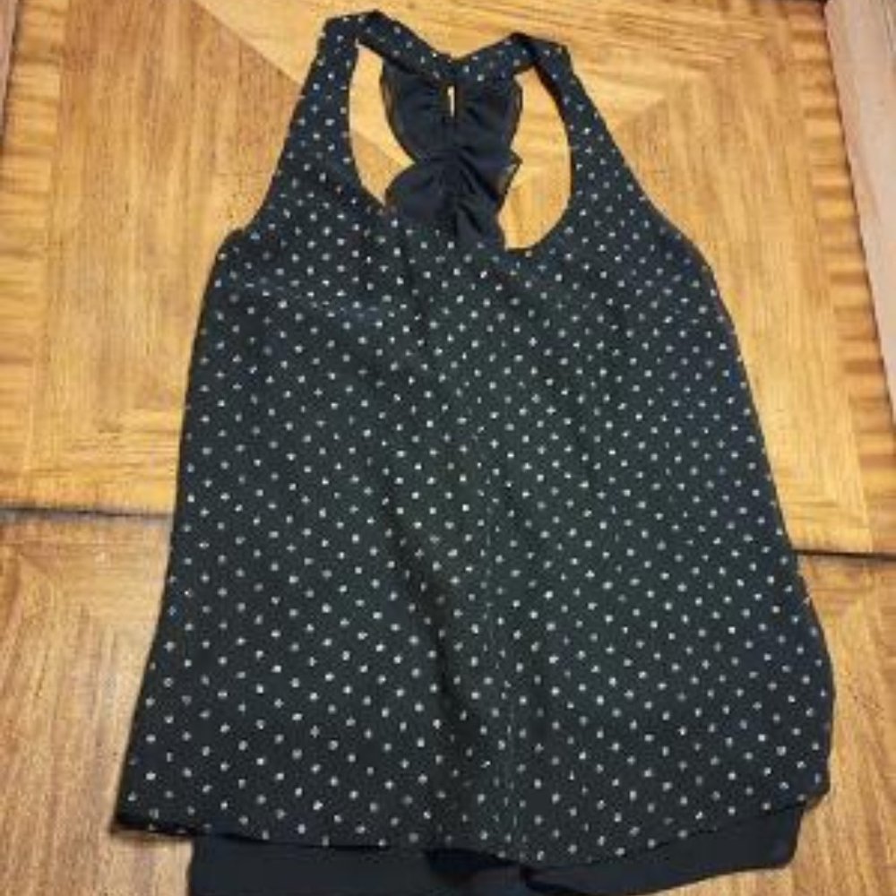 Bisou Bisou Black & Gold Blouse